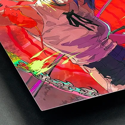 Roronoa Zoro Green Aura CO18431 - Premium Anime - Metal Wall Art