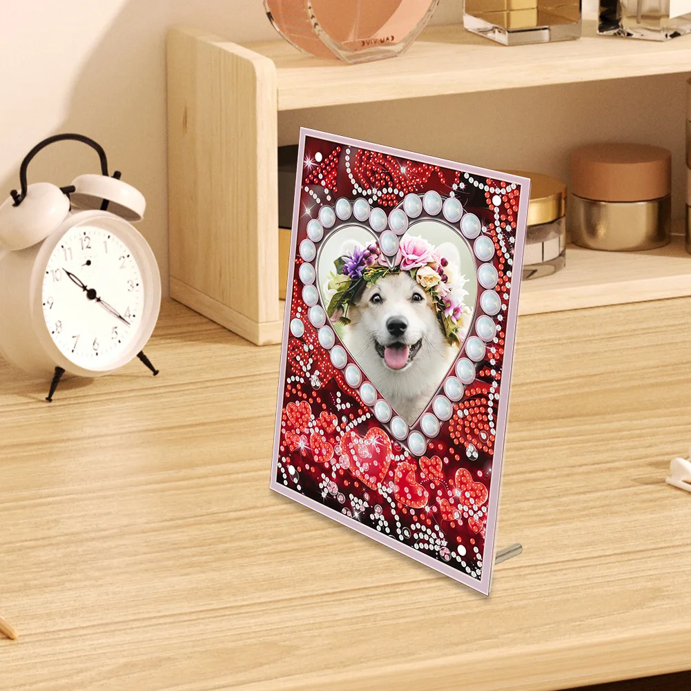 Special Shape Love Table Top Diamond Painting Frame Kits for Beginners