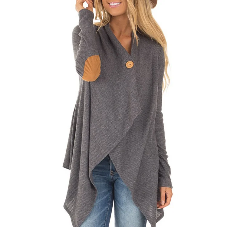 Casual Loose Irregular Patchwork Cardigan