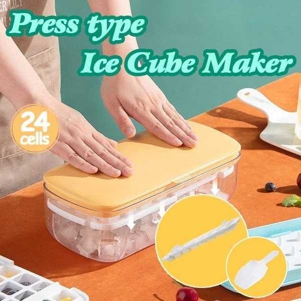 🔥Summer Hot Sale🔥-Press type Ice Cube Maker
