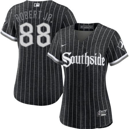 Women's Chicago White Sox #88 Luis Robert Jr.  Black City Connect Limited Player Jersey