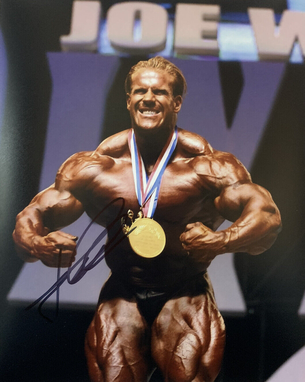 JAY CUTLER HAND SIGNED 8x10 Photo Poster painting BODYBUILDER AUTHENTIC AUTOGRAPHED RARE