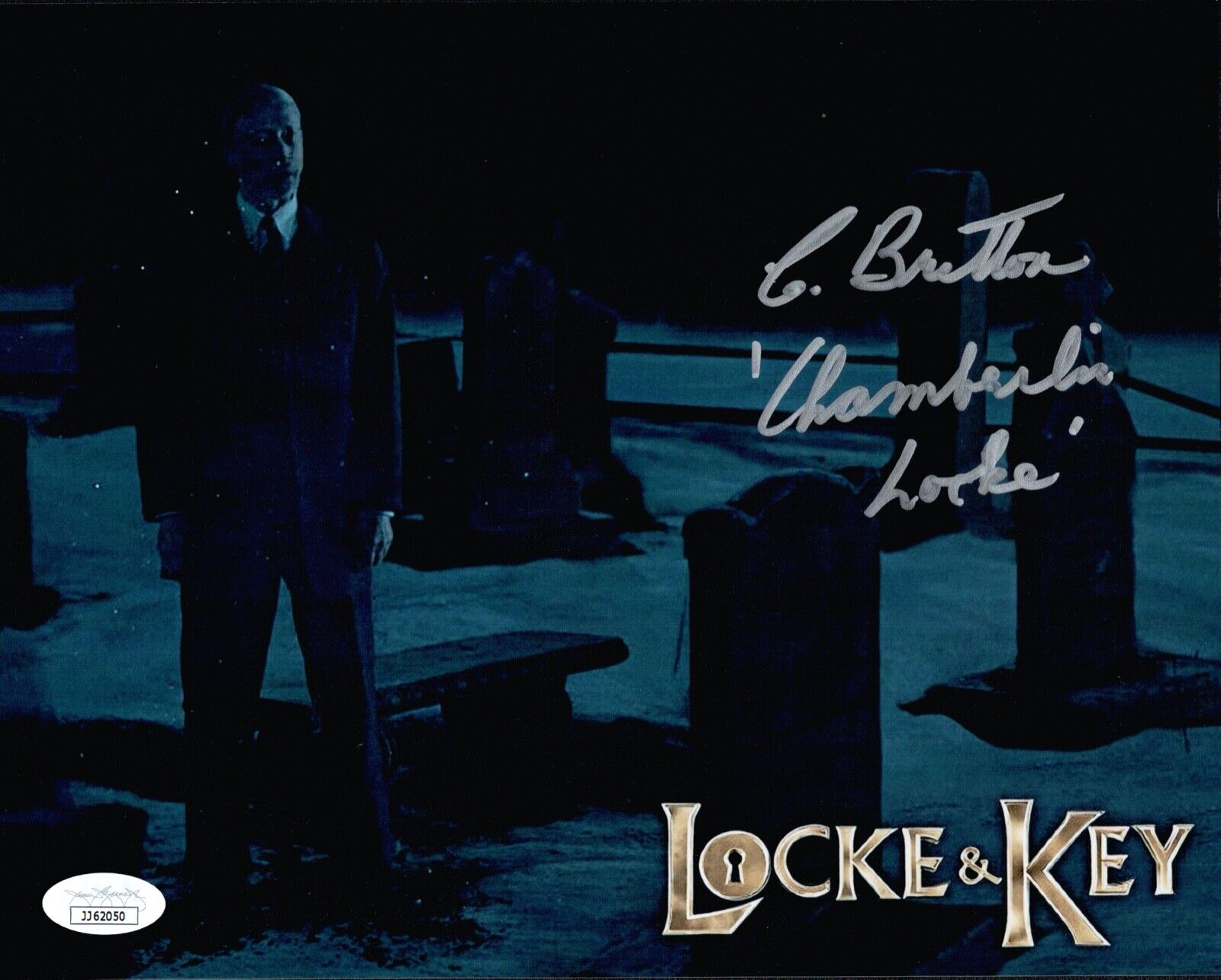 CHRIS BRITTON Signed LOCKE & KEY 8x10 Photo Poster painting CHAMBERLIN Autograph JSA COA Cert