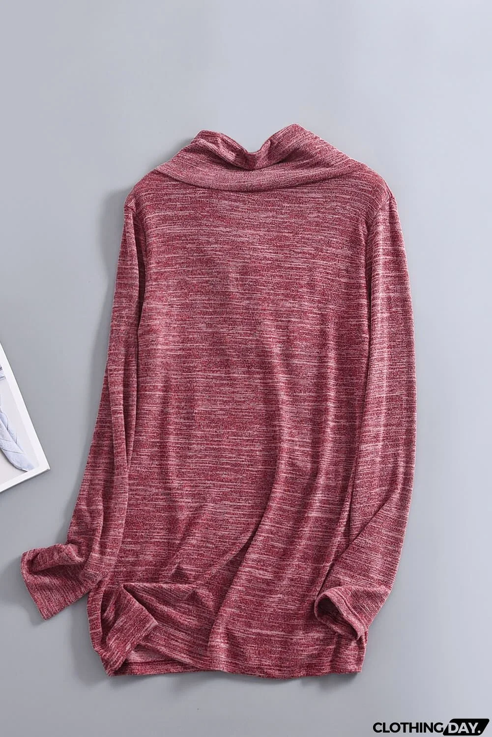 Christmas Reindeer Snow Print Zipped Pullover Top