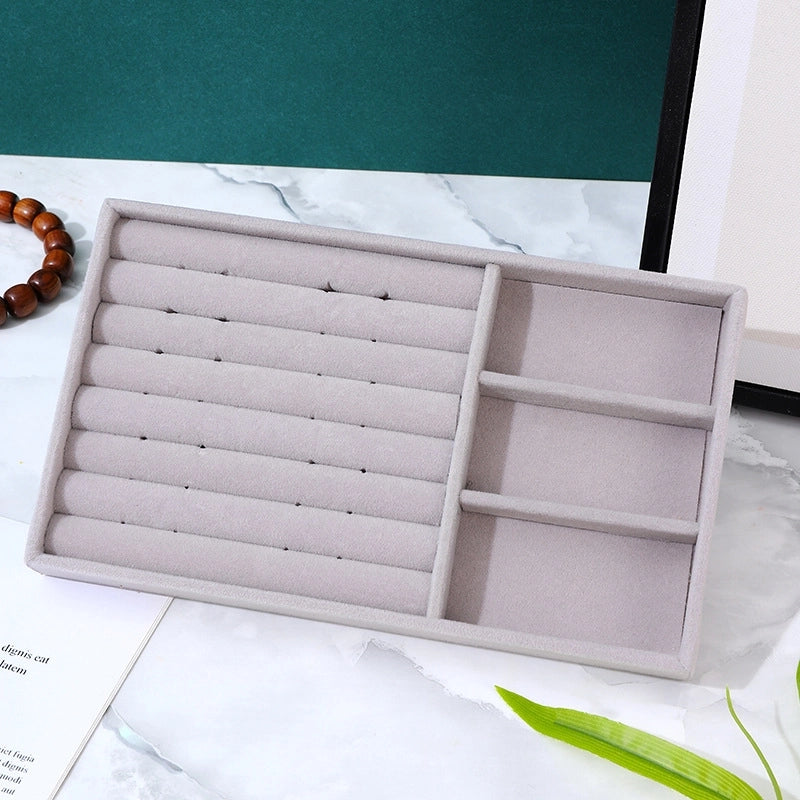 Minimalist Solid Color Velvet Flannel Jewelry Rack