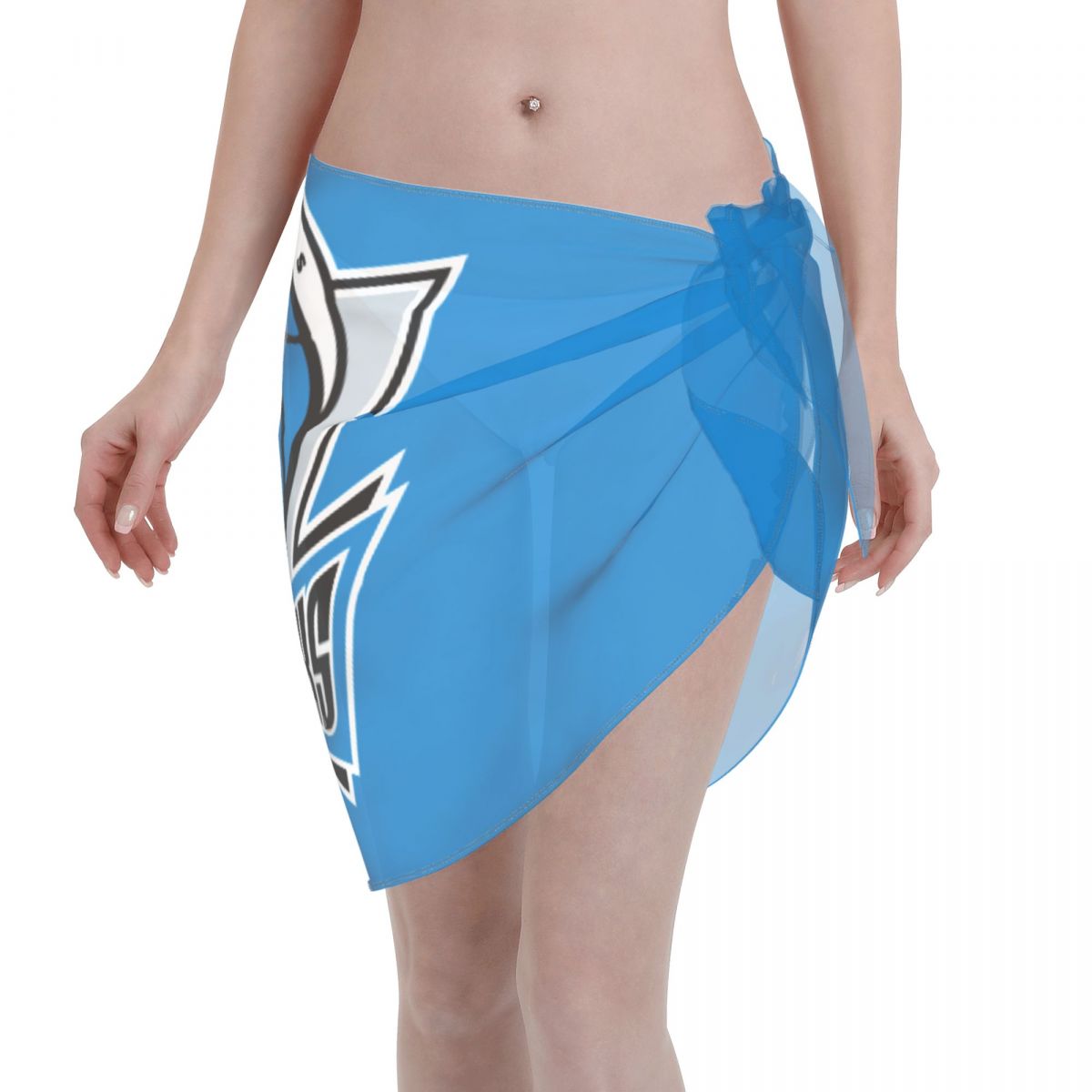 Dallas Mavericks Logo Women's Short Beach Sarong Cover Ups