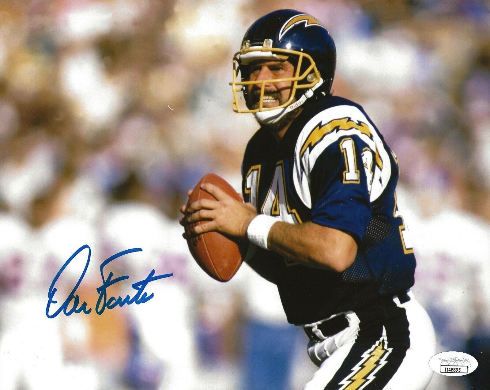 Dan Fouts signed San Diego Chargers 8x10 Photo Poster painting autographed HOF JSA