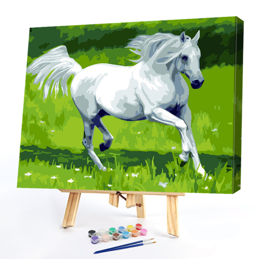 

40*50cm - Paint By Numbers - Grassland Horse, 501 Original