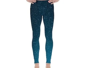 pornhint Pornhint Starry Sky Fashion Men's Leggings | Gym Tights | Running Yoga Meggings