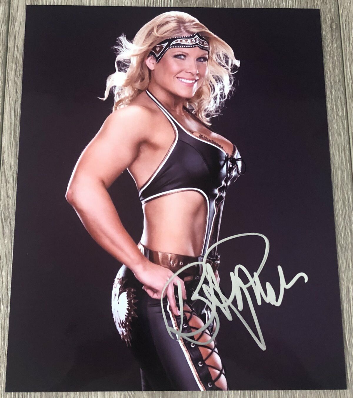 BETH PHOENIX GLAMAZON SIGNED AUTOGRAPH WWE DIVAS RAW 8x10 Photo Poster painting D w/EXACT PROOF