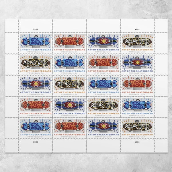 2023 Art of the Skateboad Postage Stamps