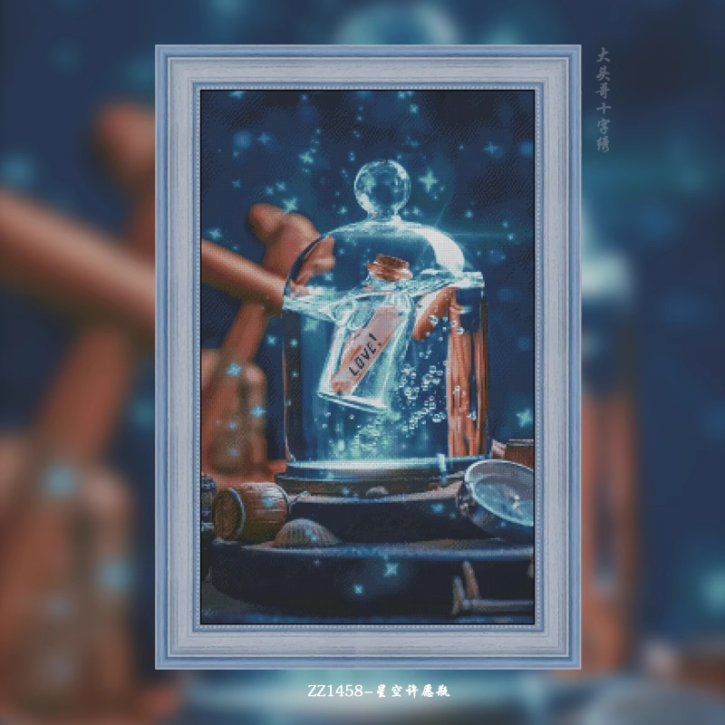 【ZZ1458-Starry Sky Wishing Bottle】 Painting Fairy Cross Stitch