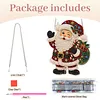 Santa Claus Acrylic DIY Diamond Painting Pendant Double-Sided Print Kit