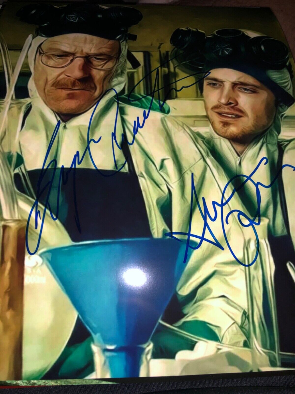 Bryan Cranston Aaron Paul Signed 8 x10 Photo Poster painting sexy picture super duper hot hott