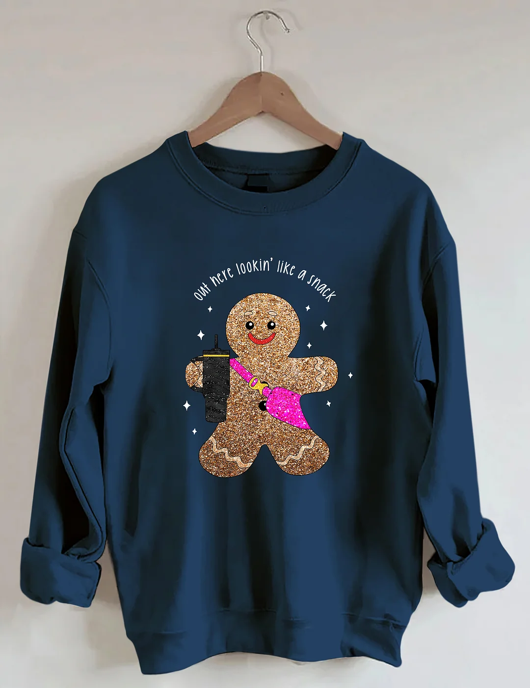 Sparkly Gingerbread Man Sweatshirt