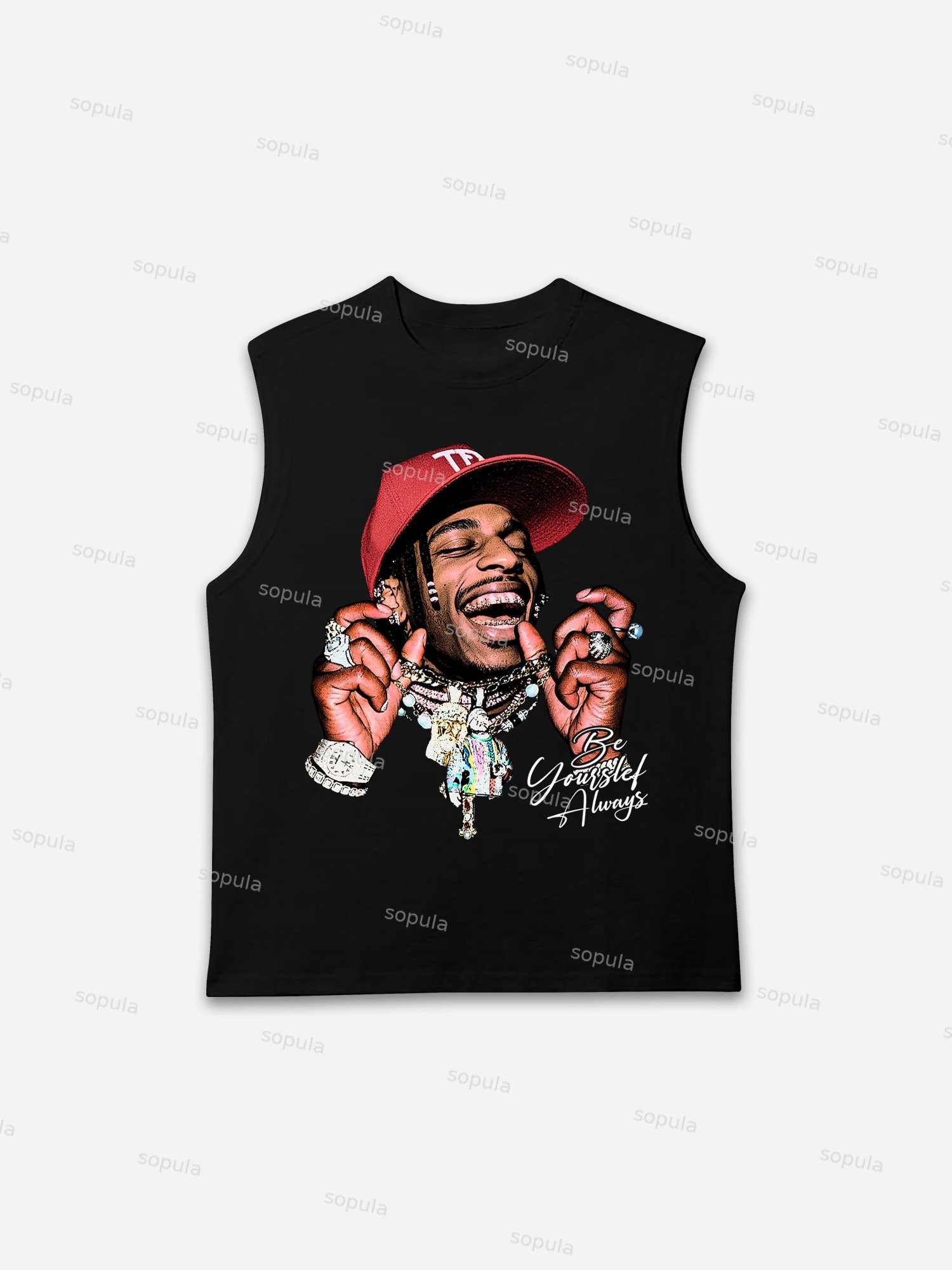 Vintage Street Character Graphic Tank Top