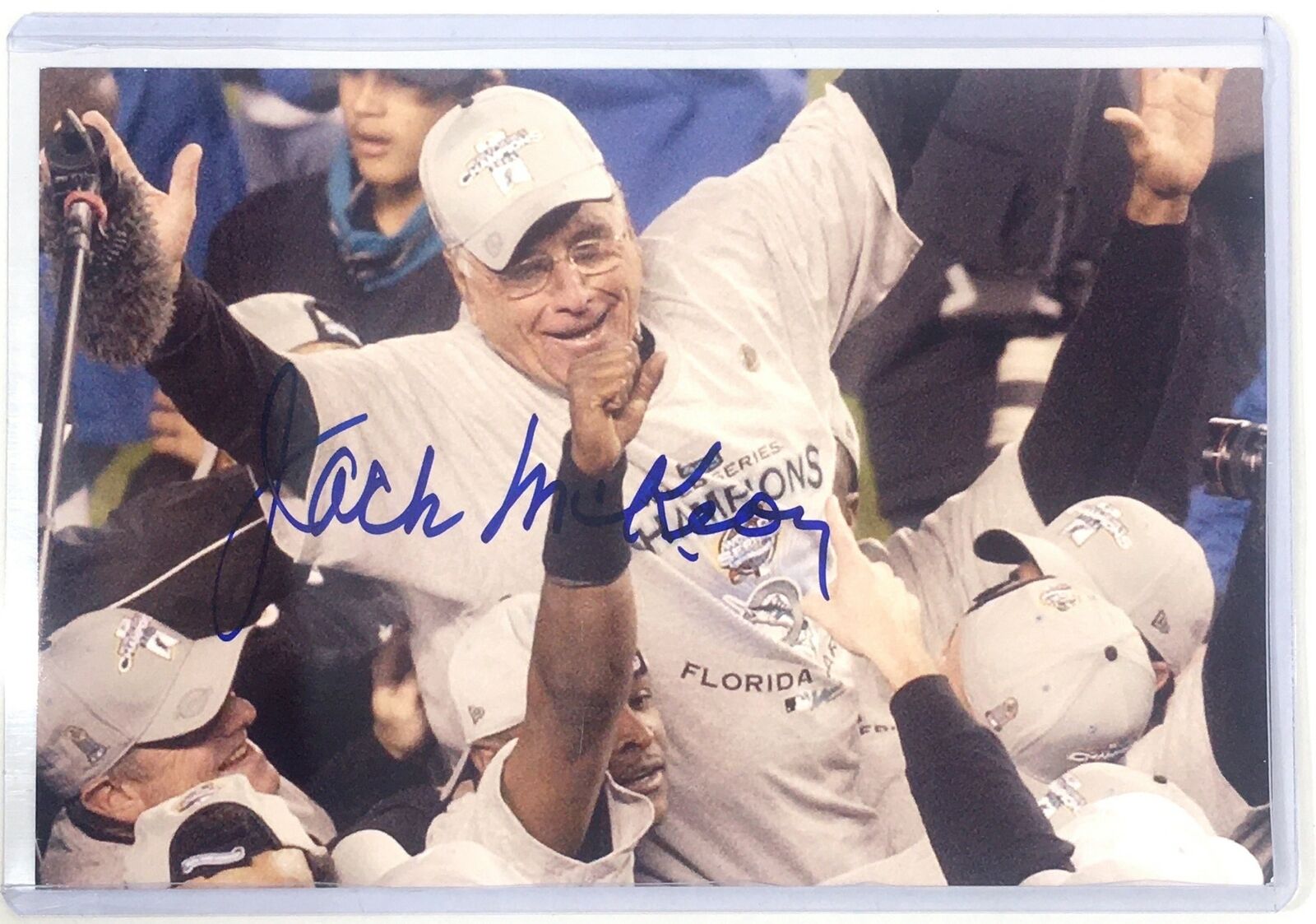 Jack McKeon Signed 4x6 Photo Poster painting Florida Marlins Cincinnati Reds A's Autograph Auto