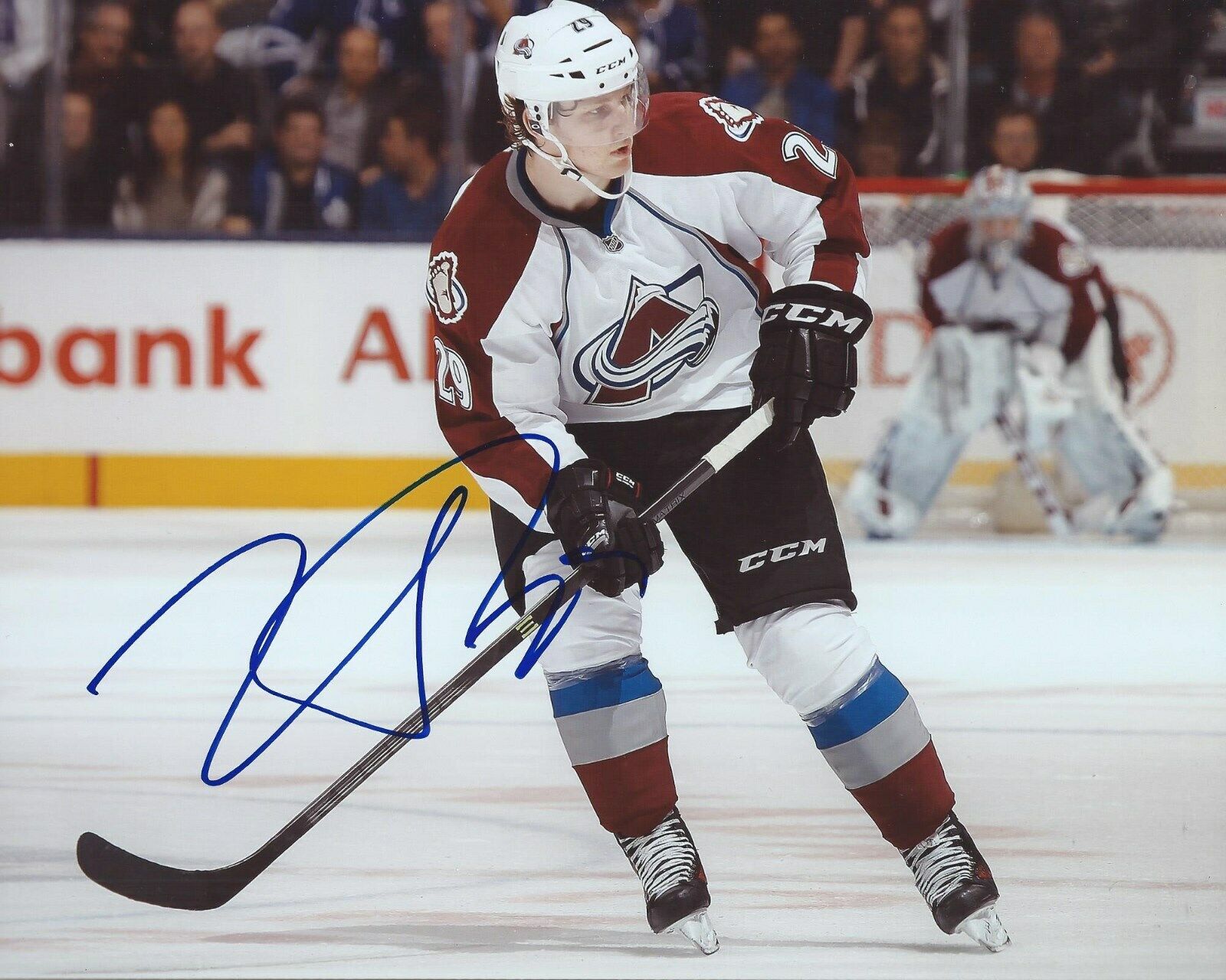 Nathan MacKinnon Signed 8x10 Photo Poster painting Colorado Avalanche Autographed COA