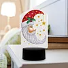 DIY Diamond Painting 7 Color Night Light Lamp Home Decoration Ornament Gift Kit(Xmas Moon)