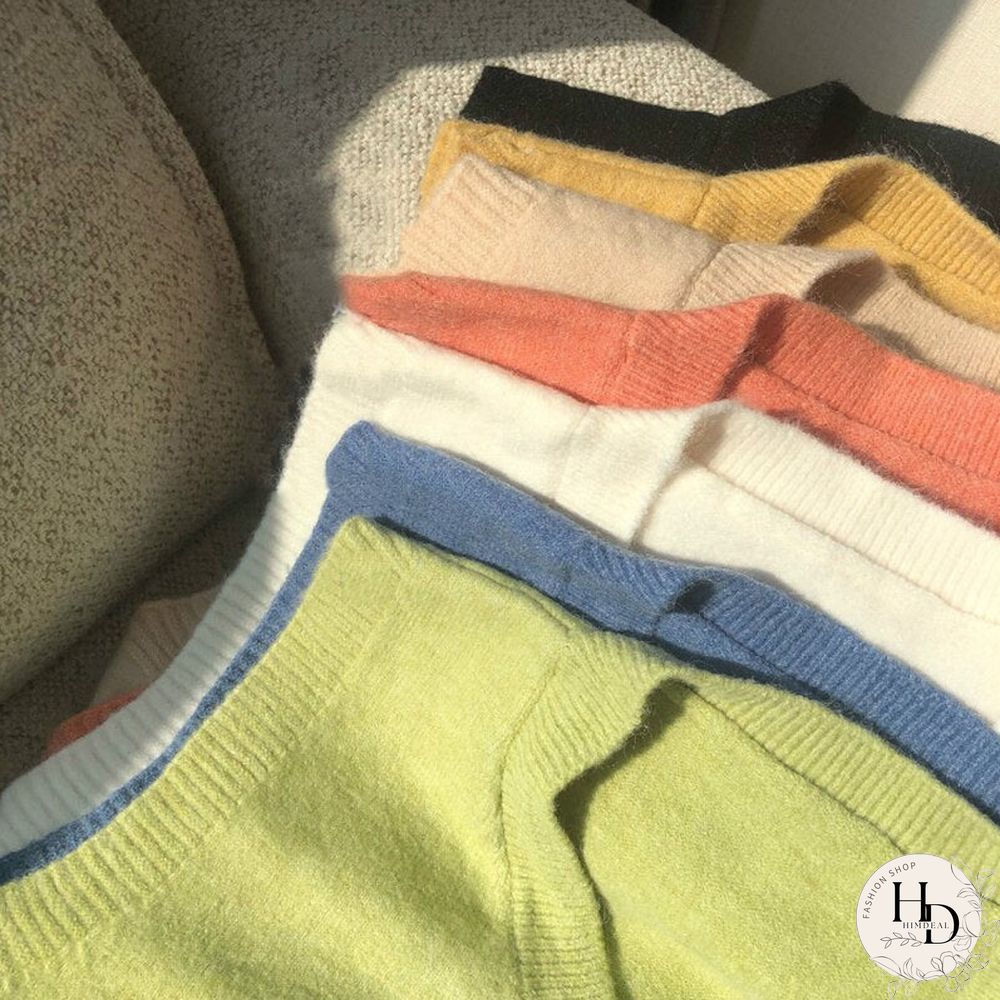 Christmas Gift Women V-Neck Knitted Vest New Spring Autumn Sweater Vests Short Female Casual Sleeveless Twist Knit Pullovers