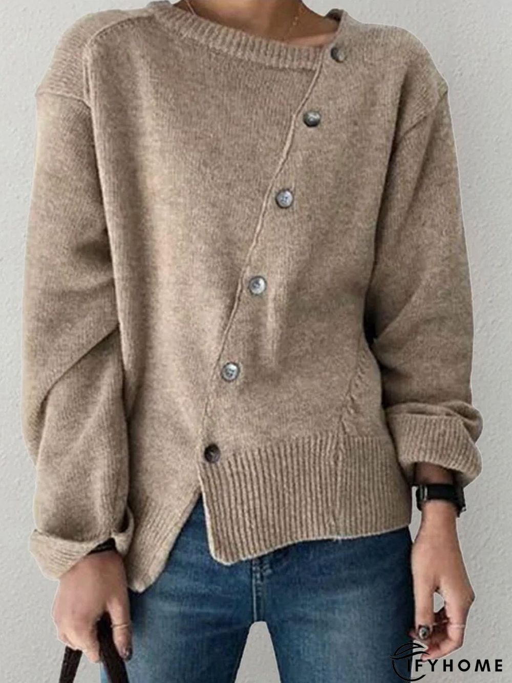 Loose Casual Sweater tunic | IFYHOME