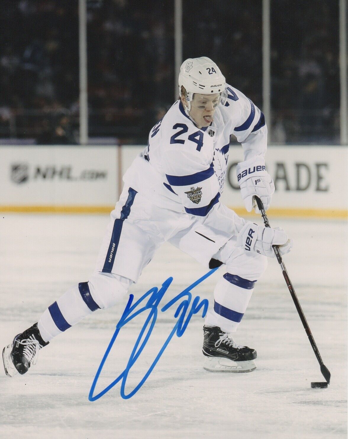 Toronto Maple Leafs Kasperi Kapanen Signed Autographed 8x10 NHL Photo Poster painting COA #3