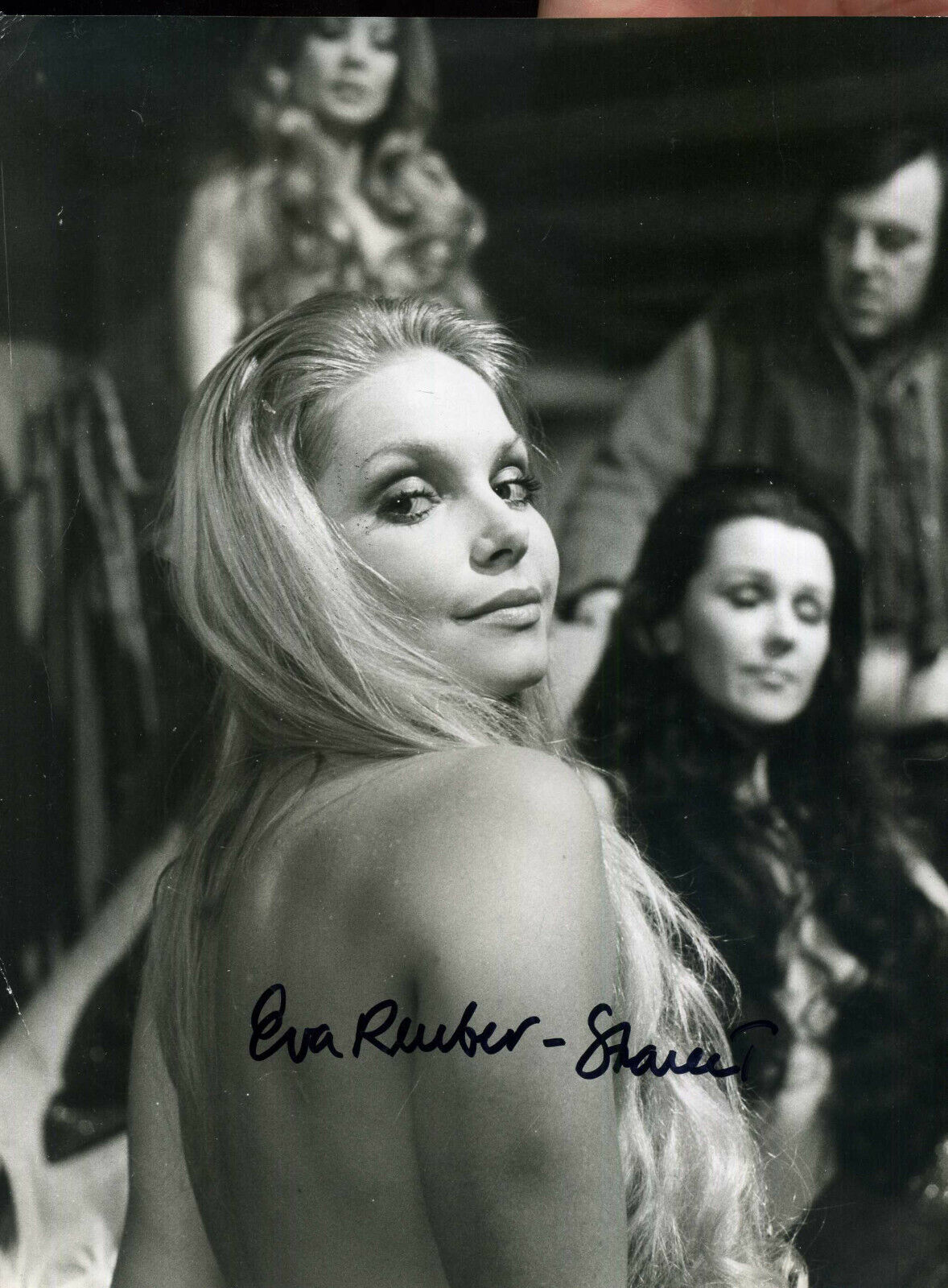 EVA RUEBER-STAIER Signed Photo Poster paintinggraph Actress - JAMES BOND / MISS WORLD - preprint