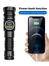 20W LED+COB High Power Flashlight Waterproof Zoomable Outdoor Bright Flashlight