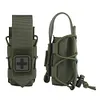 Closed Flap Tourniquet Pouch EMT Emergency Survival Med Pouch for Chest Rig Vest