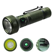 Sofirn IF22A Rechargeable EDC Flashlight Spotlight, Powerful SFT40 LED Max 2100 Lumens, Long Beam Distance Light IF22A with 21700 battery-Black-China