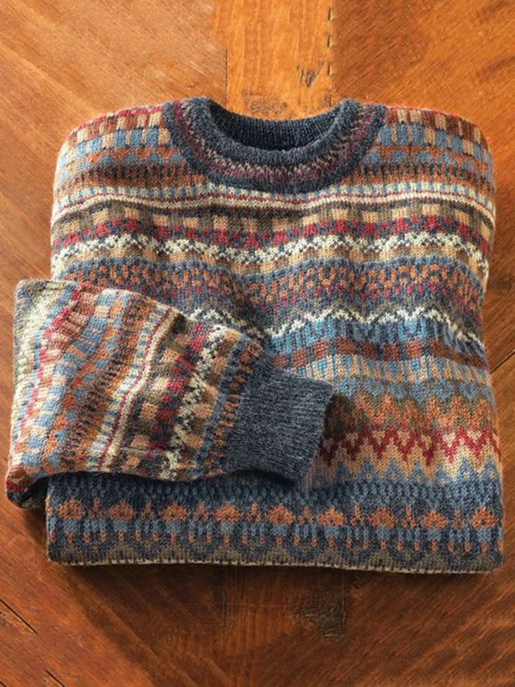 Vintage 70s Iceland from Jersey Modeller Tribal store Sweater