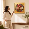 DIY Christmas Pearl Painting Lighted Wall Art ,Diamond Painting LED Picture with Inner Frame, Handmade Beaded Christmas Decor with Warm Glow Lights, Holiday Home Decoration Gift for Living Room Bedroom