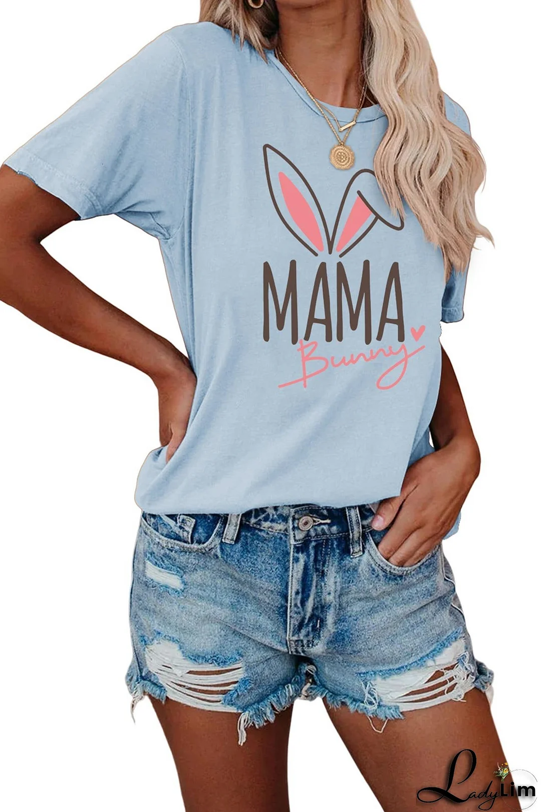 Mama Bunny Graphic T-shirt