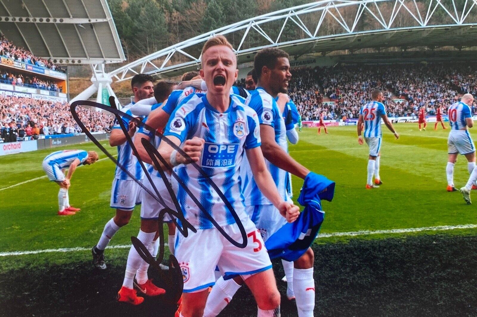 Florent Hadergjonaj Genuine Hand Signed 6X4 Photo Poster painting - Huddersfield Town 3