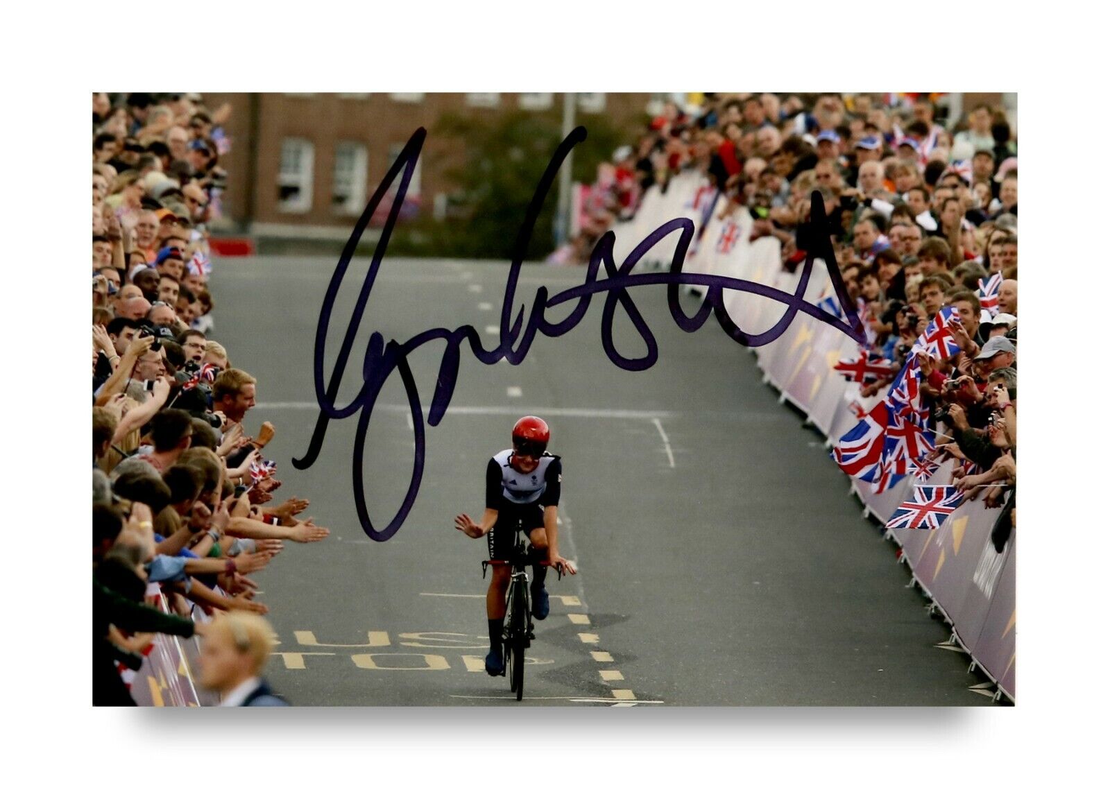 Lizzie Deignan Armitstead Signed 6x4 Photo Poster painting Road Race Cycling Autograph + COA