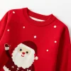 Kid Baby Boy Girl Christmas Claus Bottomed Sweater