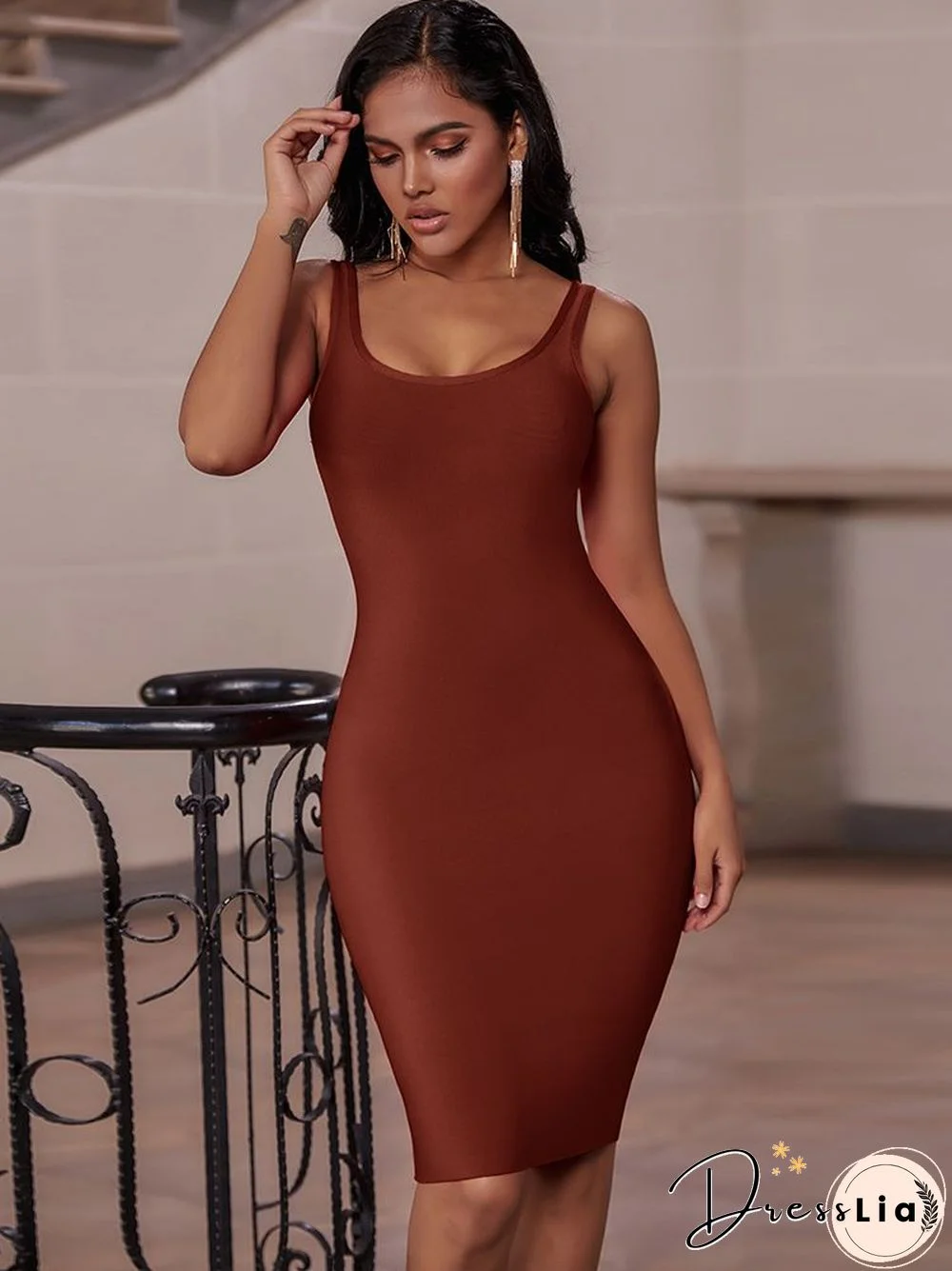 Bandage Dress Red Summer Women's Midi Dress Bodycon Elegant Sexy High Quality Yellow Pink White Evening Party Dress Club