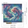 Diamond Painting-DIY Full Round Drill Pisces（40x40cm）