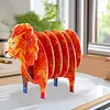 Lion 5D DIY-Tiermuster-Diamantmaler-Untersetzer mit Halter f&uuml;r zu Hause