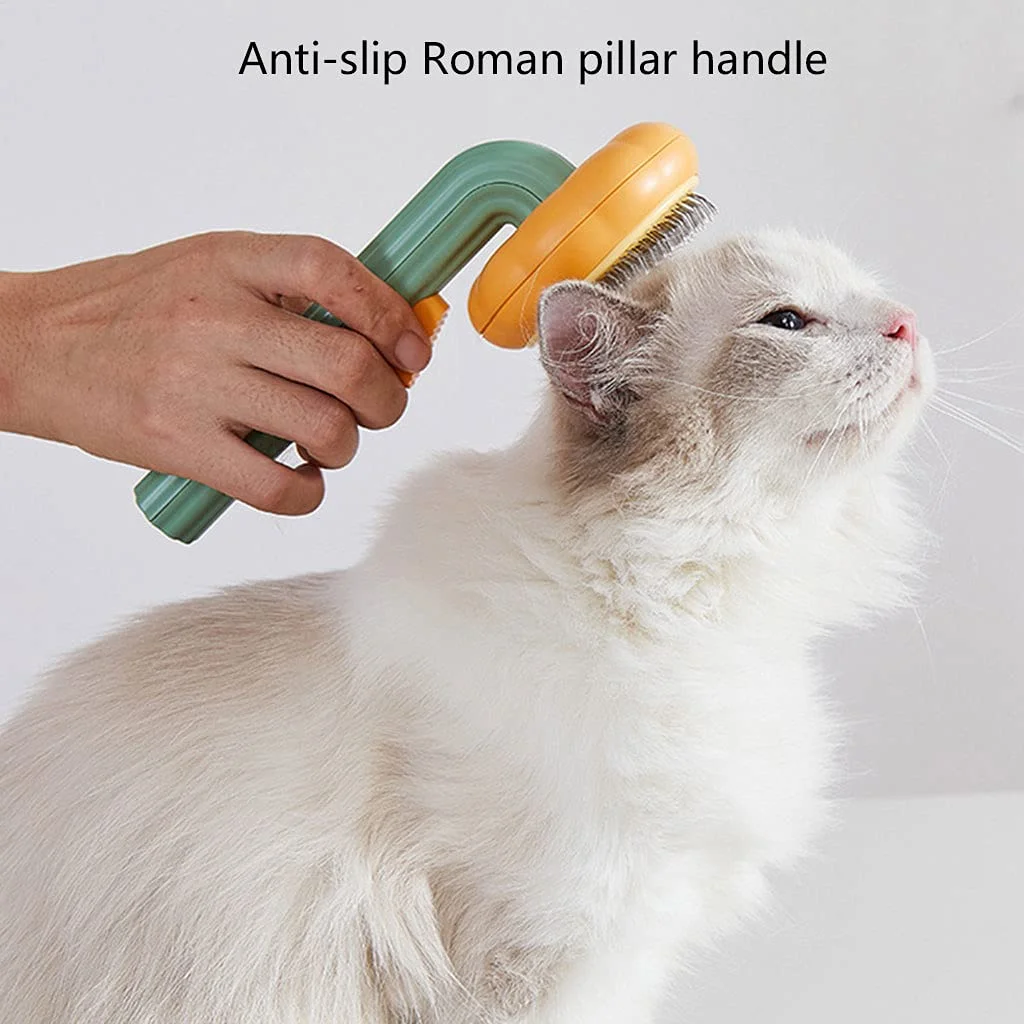 Pumpkin Self Cleaning Slicker Comb for Dog