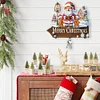 Holz Willkommen Zuhause Weihnachtsmann - 5d DIY Handwerk Wandhaken