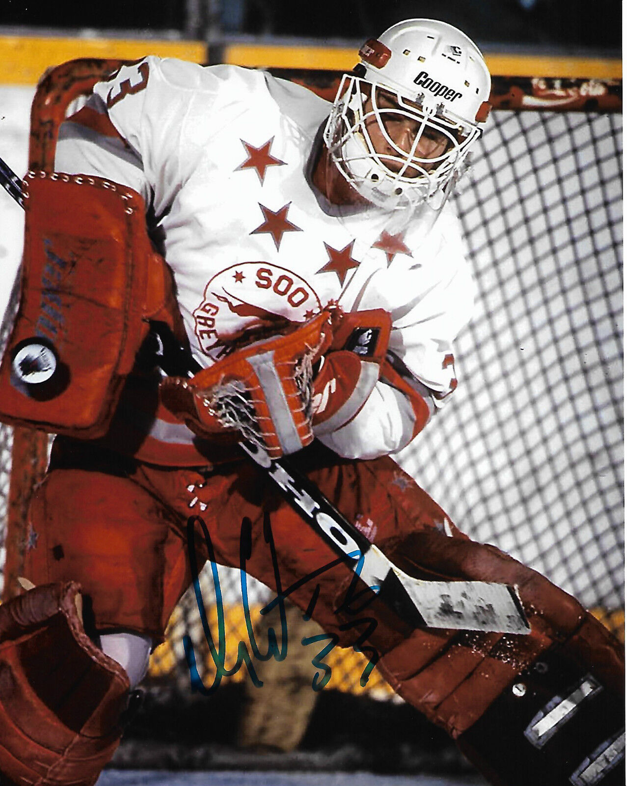 Sault Ste. Marie Greyhounds Dan Cloutier Autographed Signed 8x10 Photo Poster painting COA