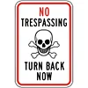 Warning No Trespassing - Vintage Metal Signs(12*16Inch) - Warning