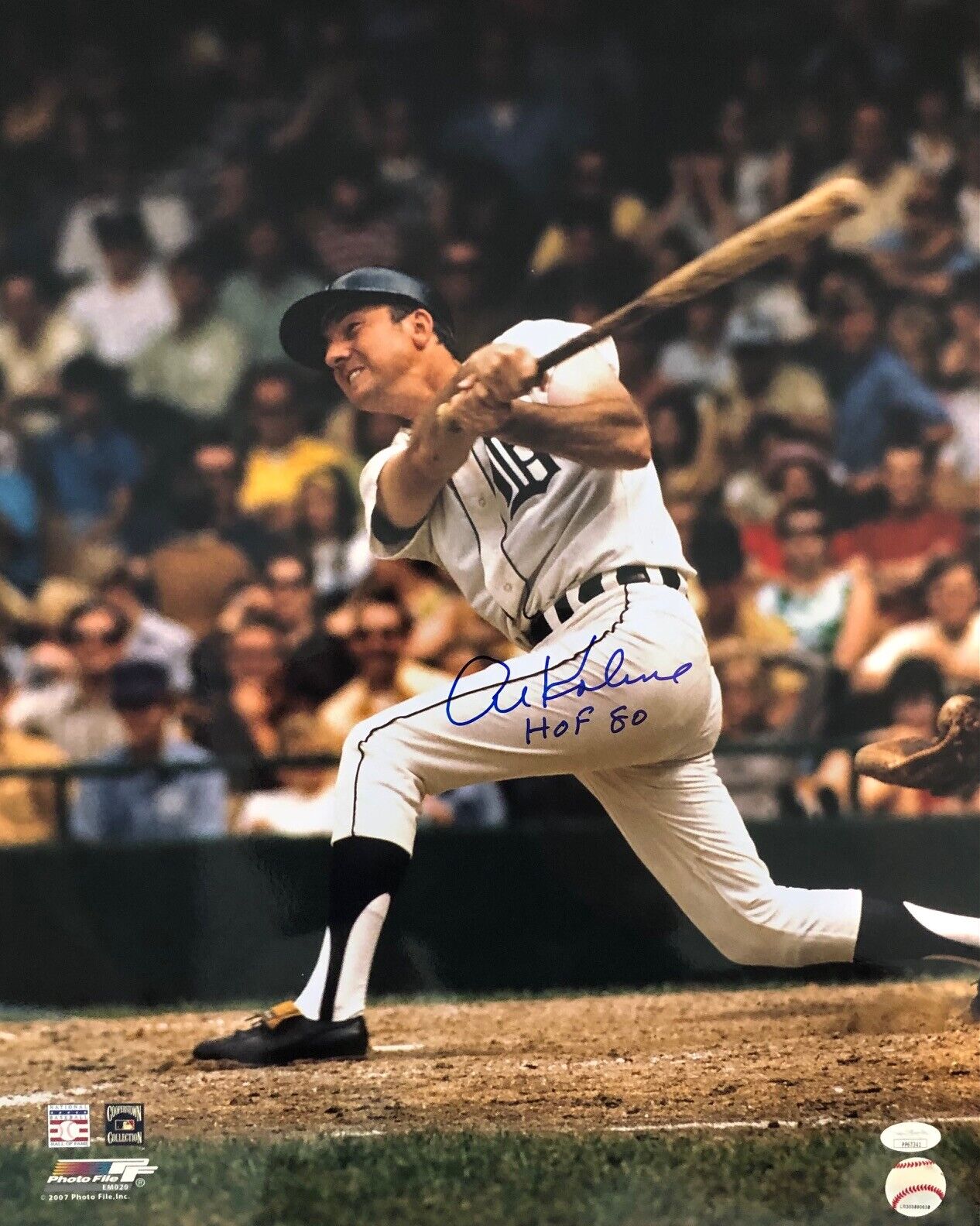 Autographed Al Kaline Detroit Tigers 16x20 Photo Poster painting - w/ JSA COA