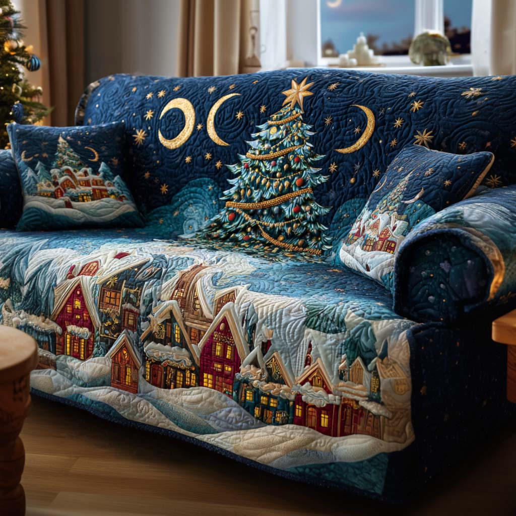 Starry Night Quilted Sofa Cover NCU0NT11068 everthome