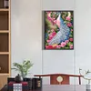 5D DIY Full Round Drill Diamond Painting Peacock Kit Home Decoration Art(E2717)
