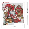 (40*40cm)Christmas Gnome - Full Round Drill Diamond Painting