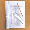Multifunctional Folding Geometric Drawing Ruler Line Circular Drafting Tool
