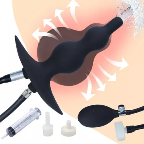 pornhint Pornhint Inflatable Colon Cleanser Shower Enema Douche Nozzle Silicone Anal Cleaner Women Libido