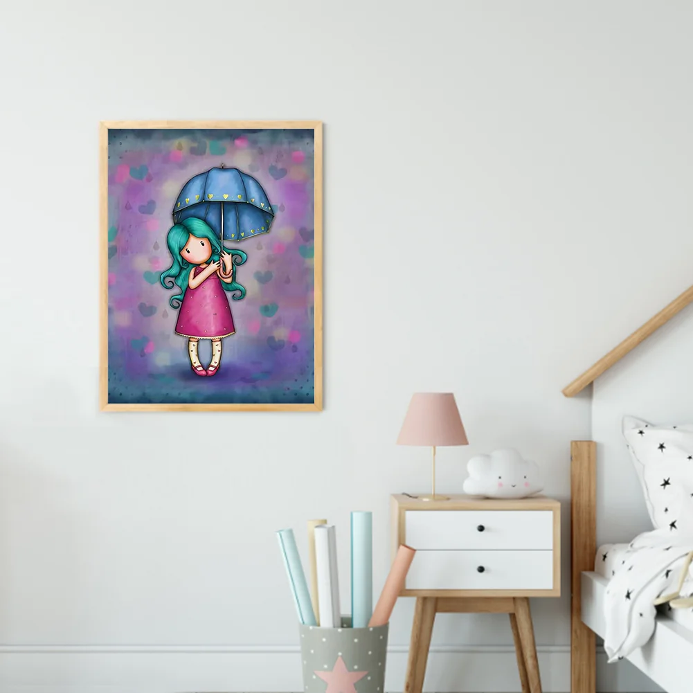 5D DIY Full Round Drill Diamond Painting Grace Doll Home Decoration (GS3062 )